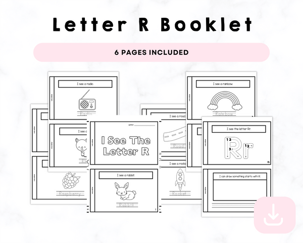 I See The Letter R Printable Book