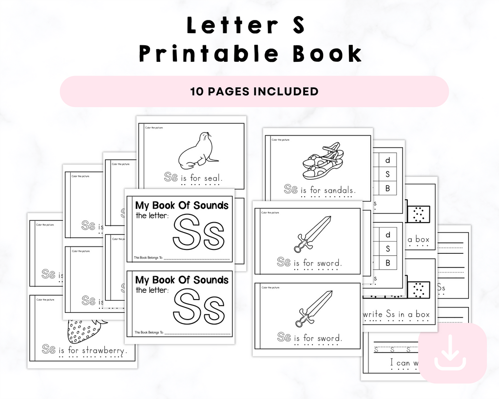 Letter S Printable Book