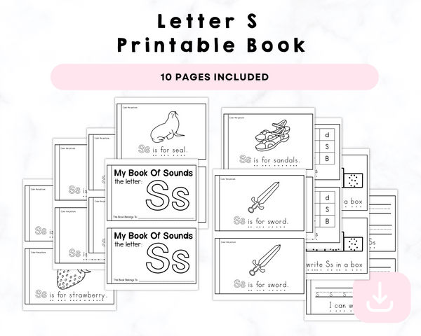 Letter S Printable Book