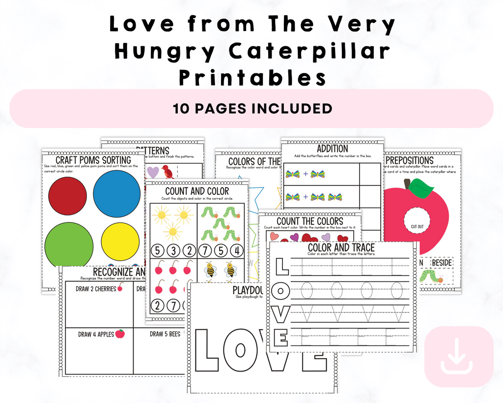 Love from The Very Hungry Caterpillar Printables