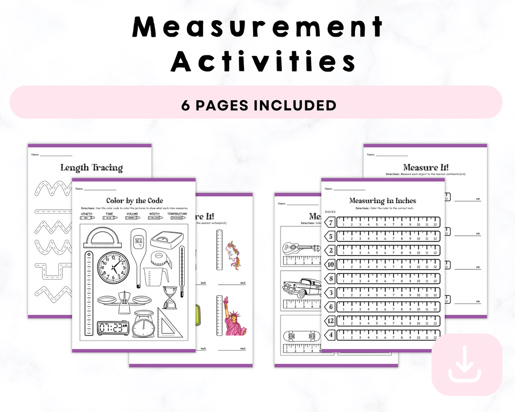 Printable Measurement Activities