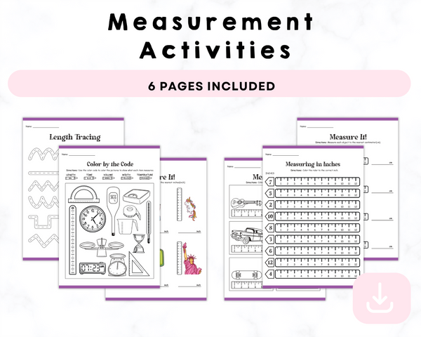 Printable Measurement Activities