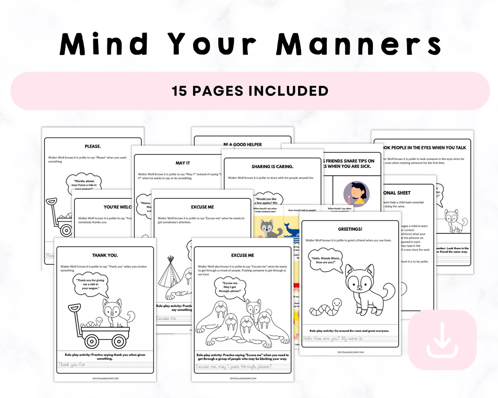 Mind Your Manners Printable