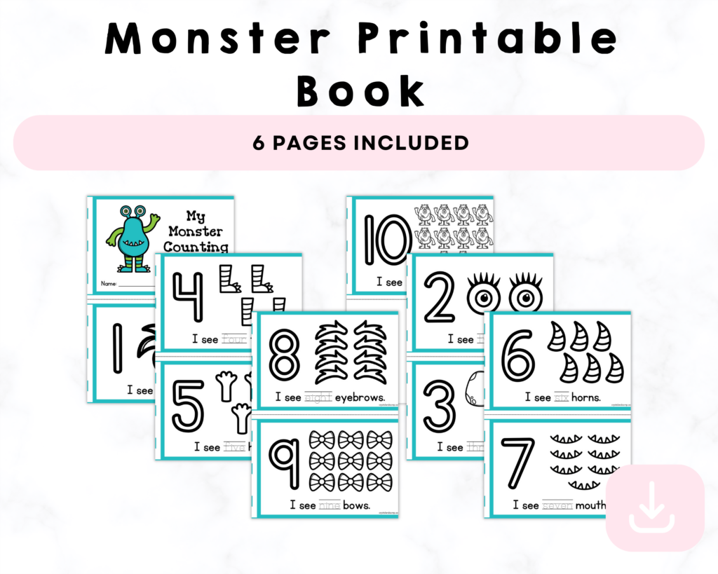 Monster Printable Book