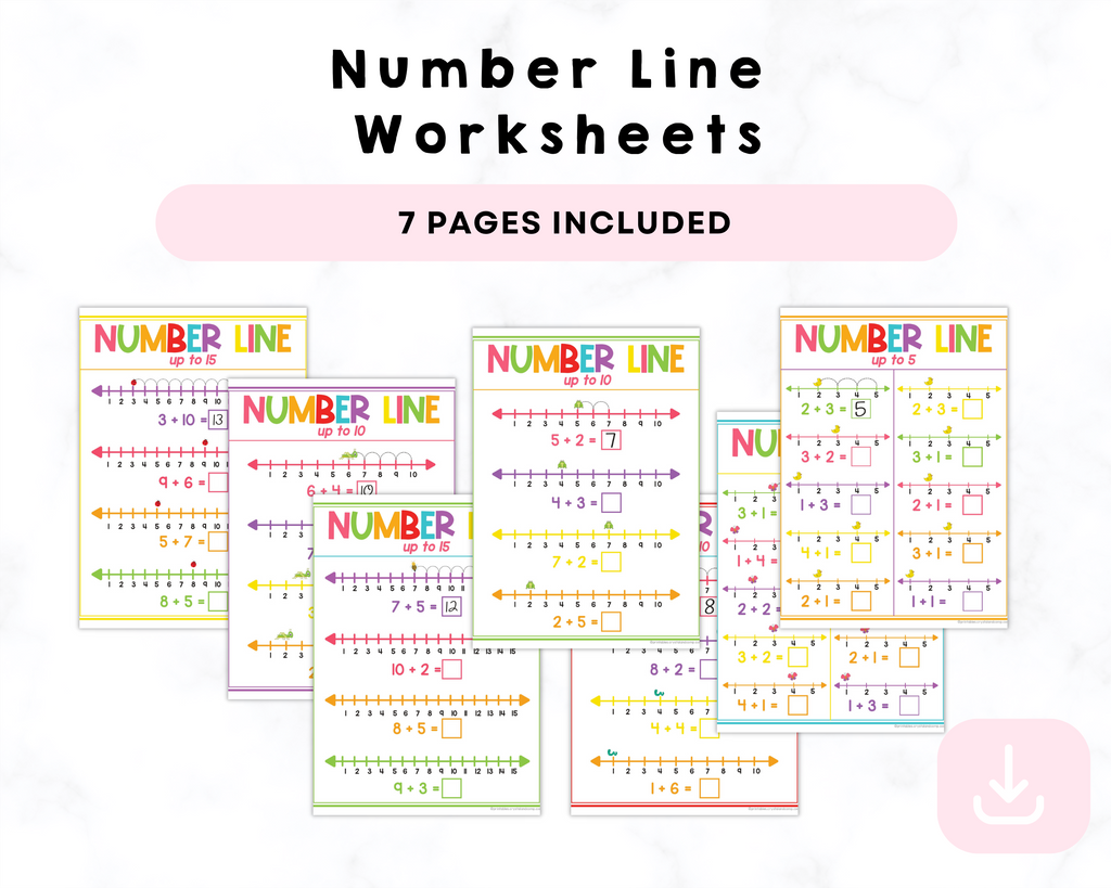Number Line Worksheets Printables