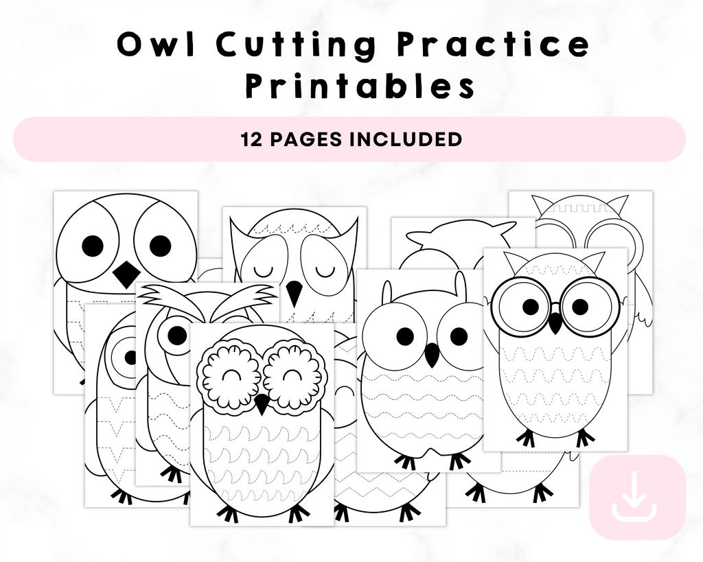 Owl Cutting Practice Printables