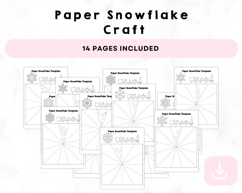 Paper Snowflake Craft Printables
