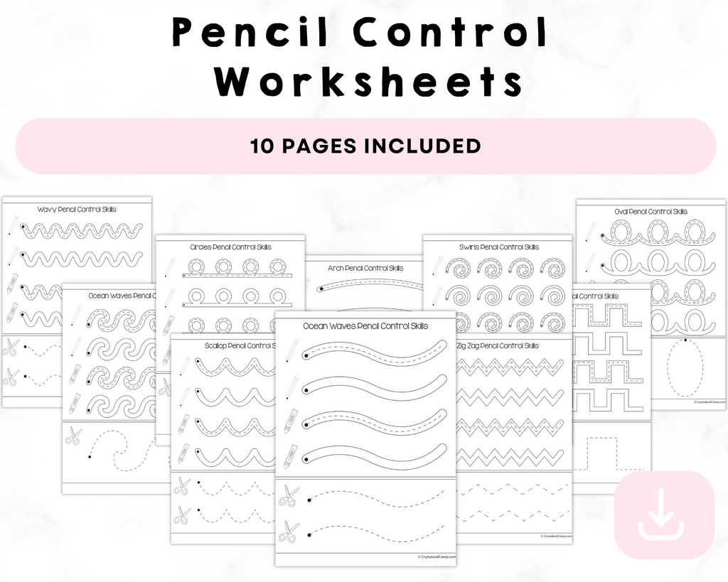Pencil Control Printable Worksheet