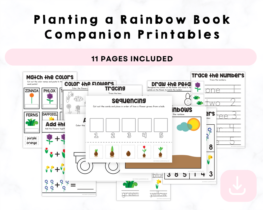 Planting a Rainbow Book Companion Printables