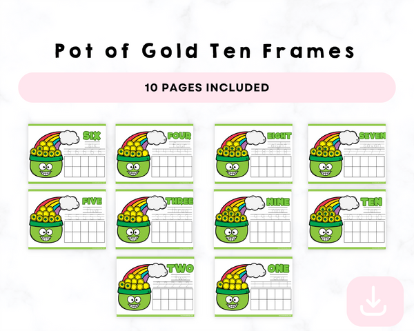 Pot of Gold Ten Printable Frames