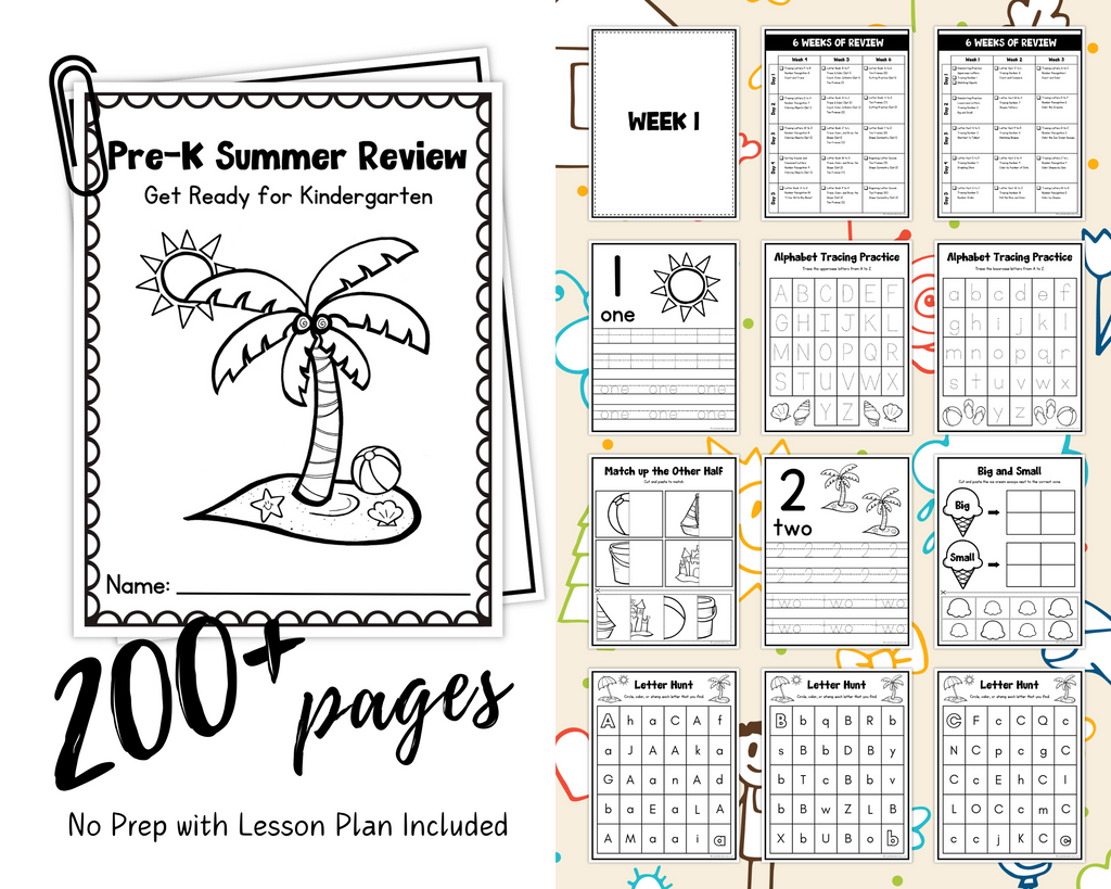 Printable 200+ Pages Pre-K Summer Review with Lesson Plan Included – CrystalandComp printable-200-pages-pre-k-summer-review-with-lesson-plan-included-crystalandcomp