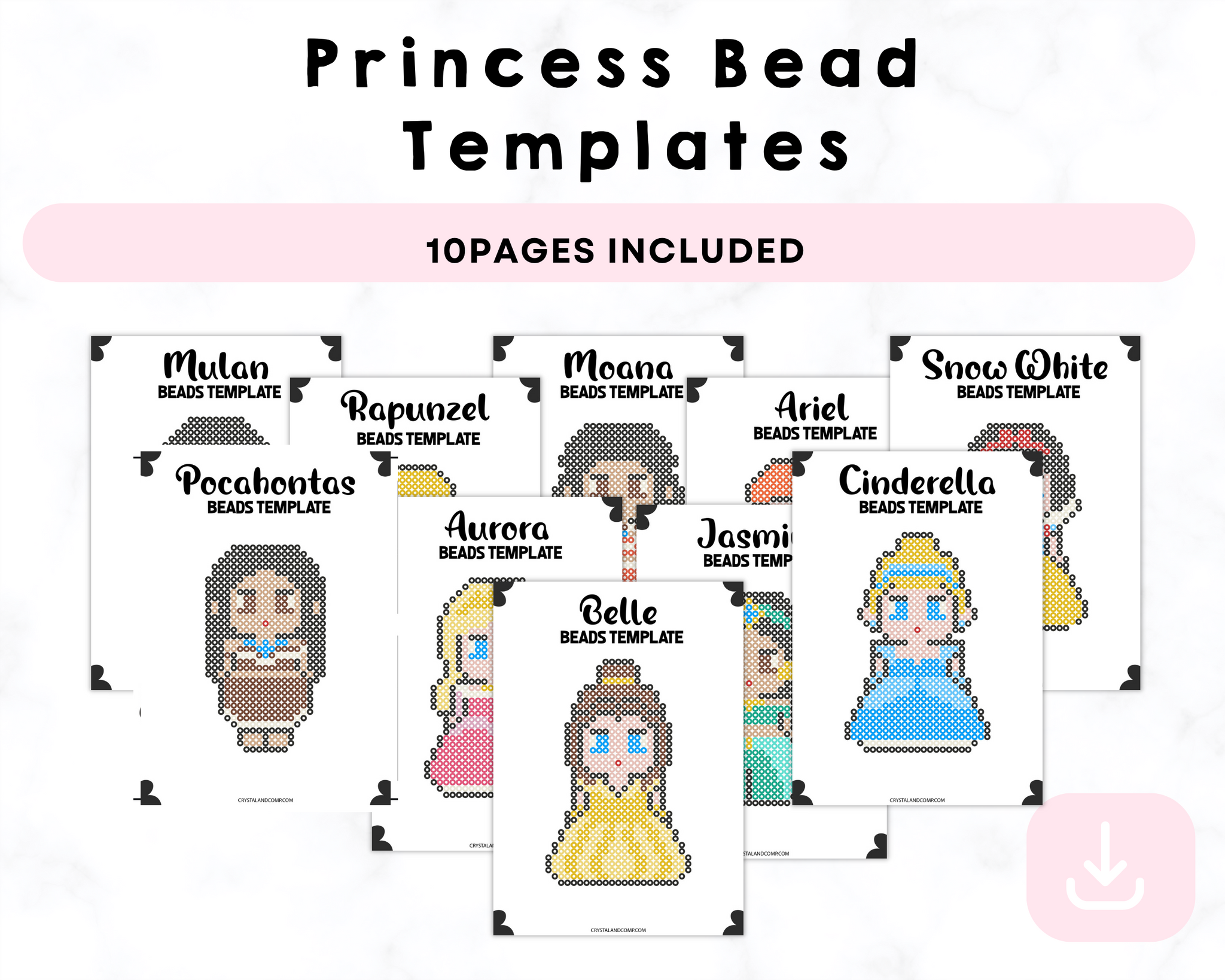 Printable Princess Bead Templates – CrystalandComp