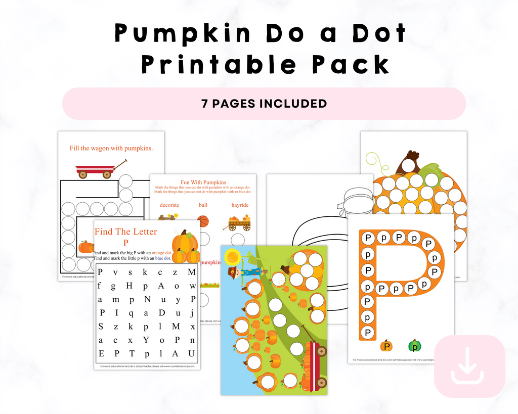 Pumpkin Do a Dot Printable Pack