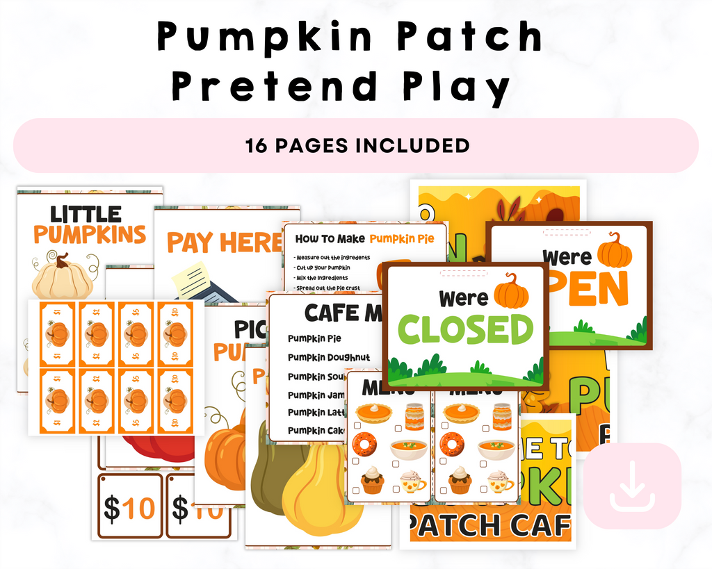 Pumpkin Patch Pretend Play Printables