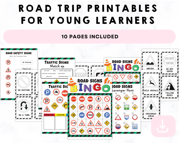 Road Trip Printables for Young Learners