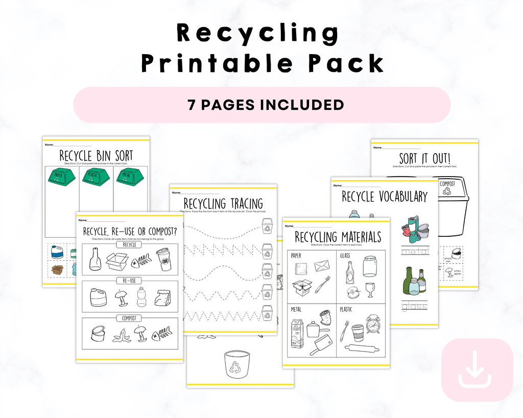 Recycling Printable Pack Printables