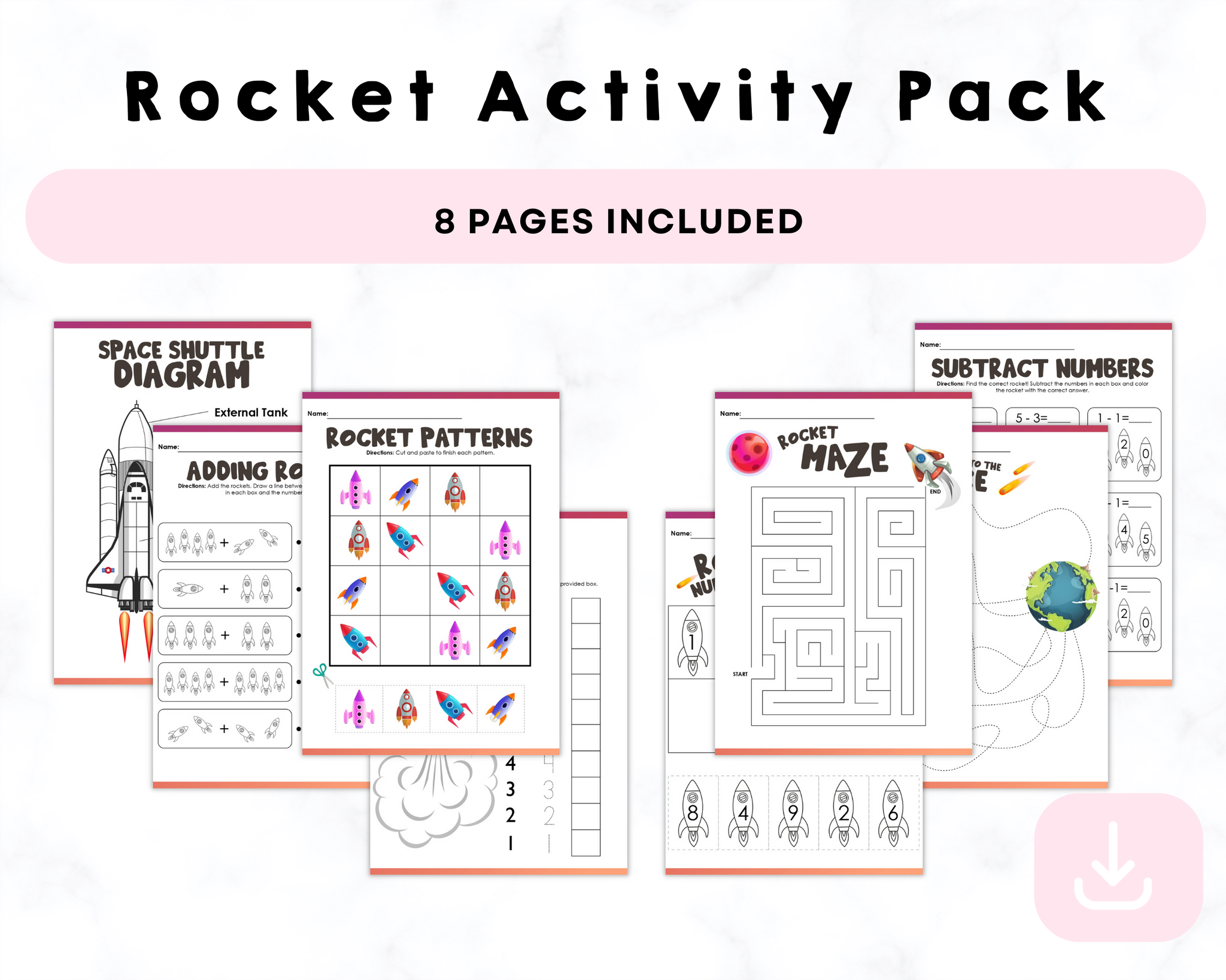 Rocket Activity Pack Printables – CrystalandComp