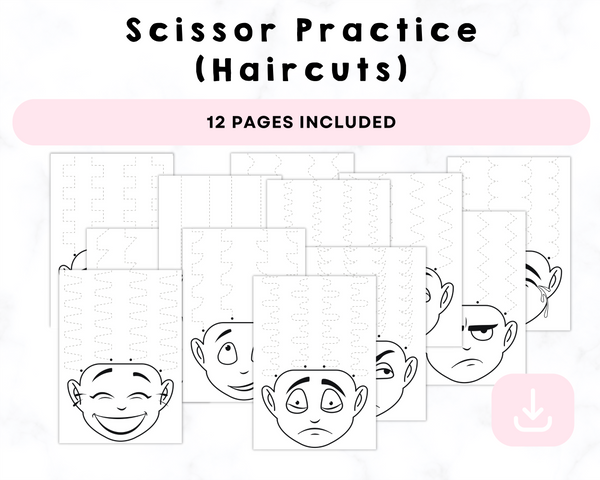 Scissor Practice (Haircuts) Printables