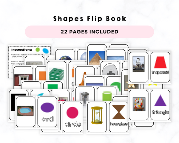 Shapes Flip Book Printables