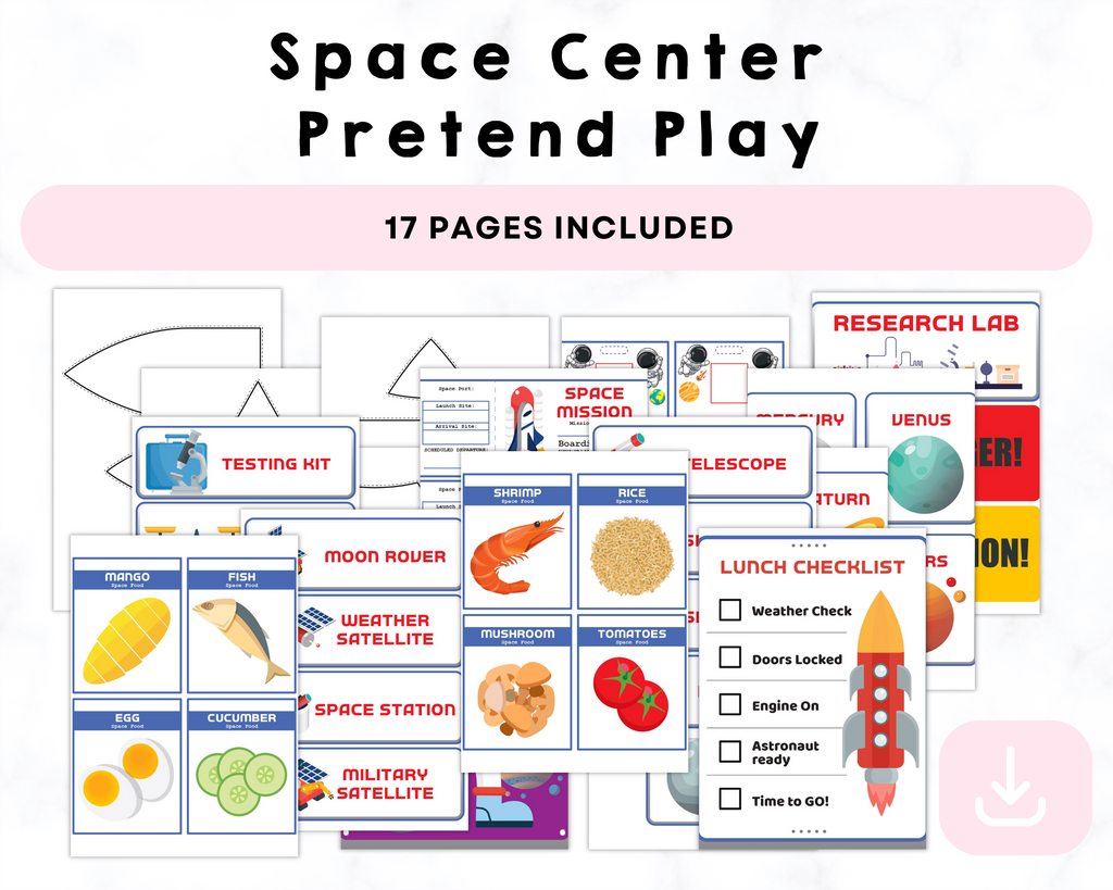 Space Center  Pretend Play Printables