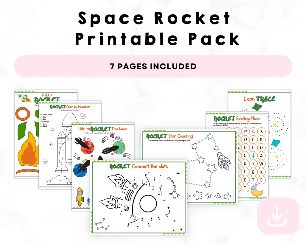 Space Rocket Printable Pack