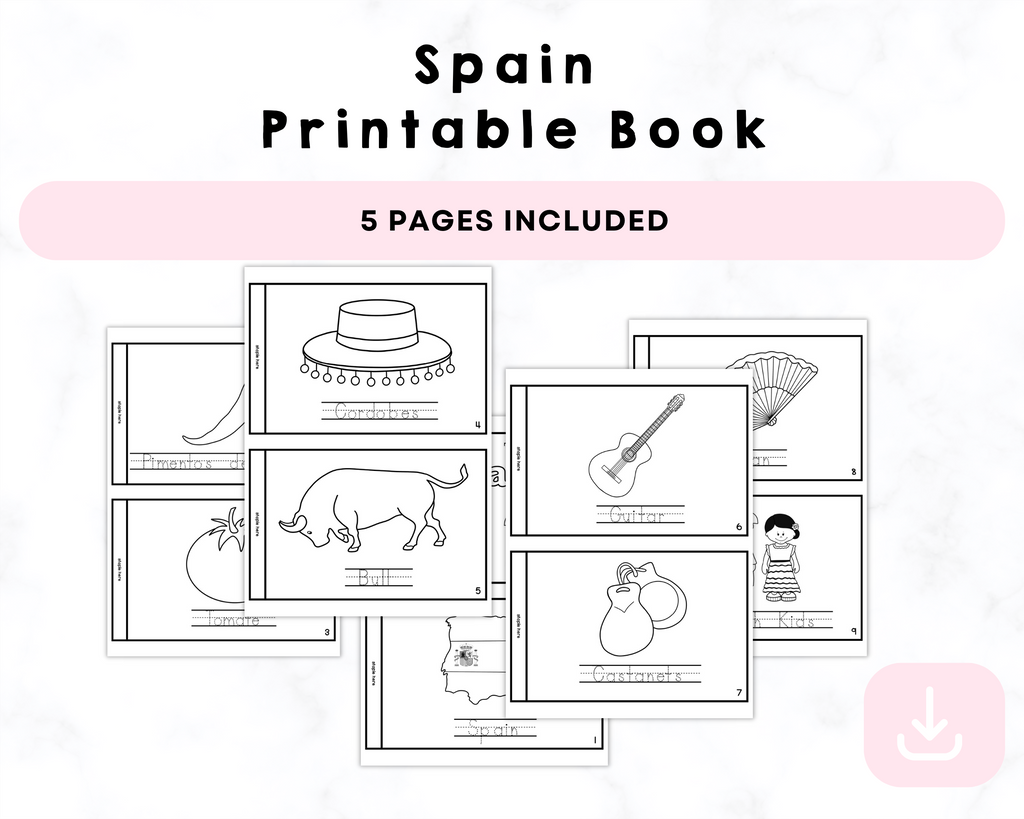 Spain Printable Book