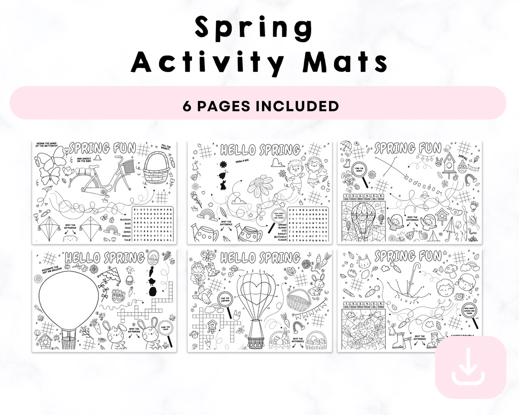 Printable Spring Activity Mats