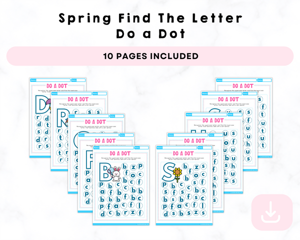 Spring Find the Letter Do a Dot Printable