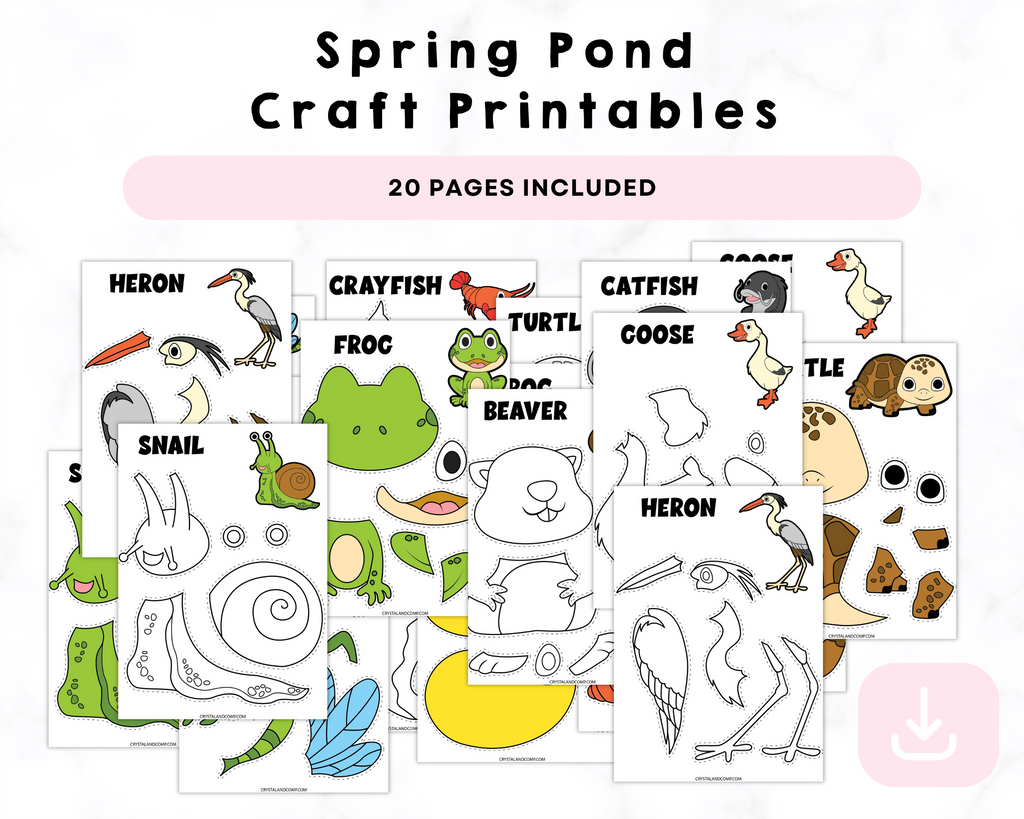Spring Pond Craft Printables