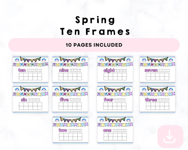 Printable Spring Ten Frames
