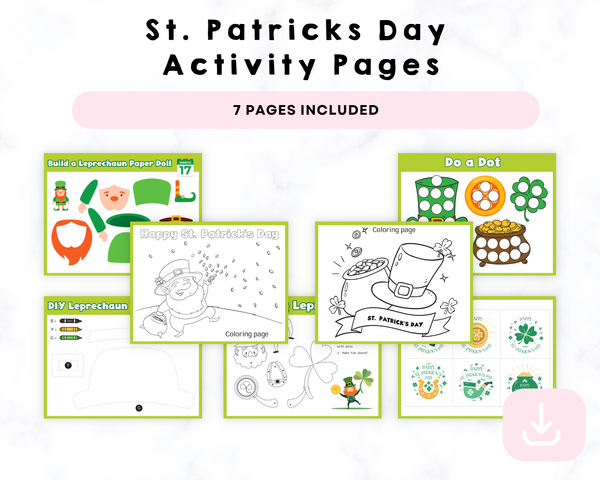 St. Patricks Day Activity Pages Printables