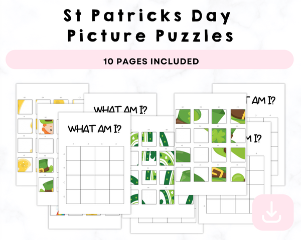 St Patricks Day Picture Puzzles Printables