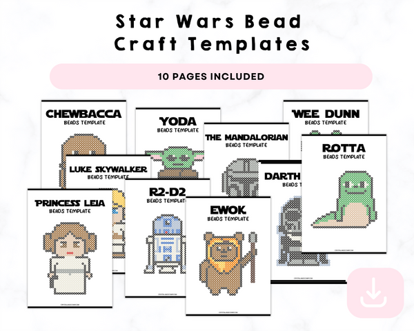 Printable Star Wars Bead Craft Templates