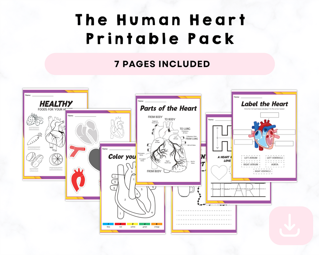 The Human Heart Printable Pack