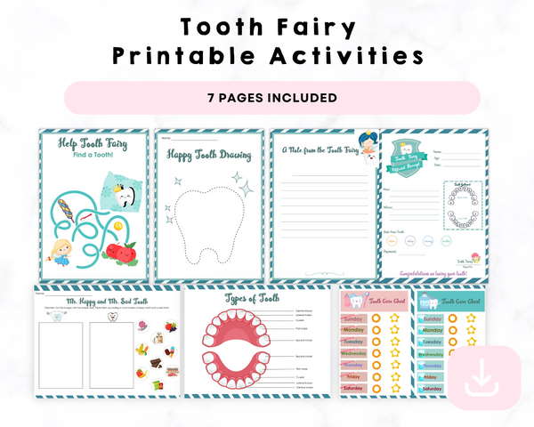 Tooth Fairy Printable Activities