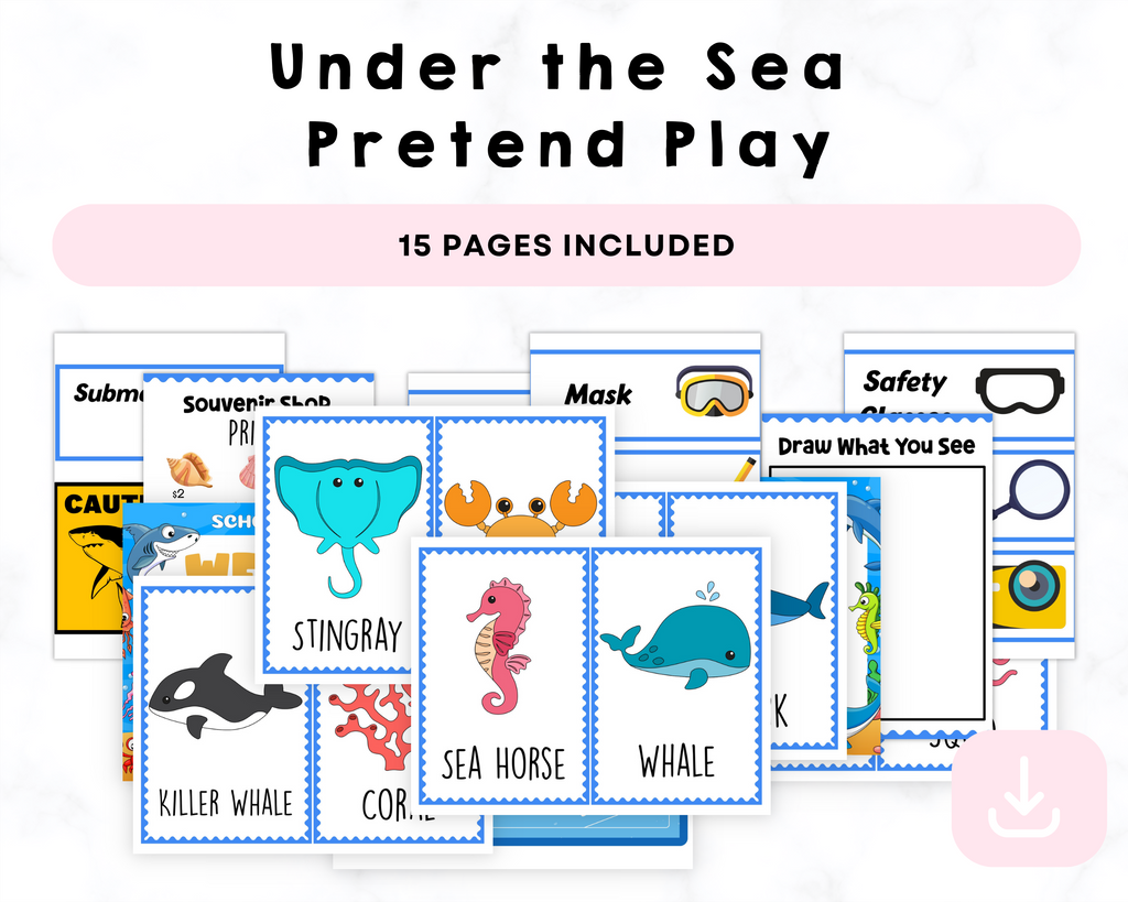 Under the Sea  Pretend Play Printables