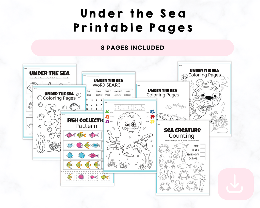 Under the Sea Printable Pages