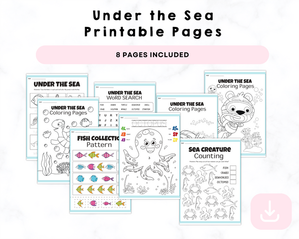Under the Sea Printable Pages