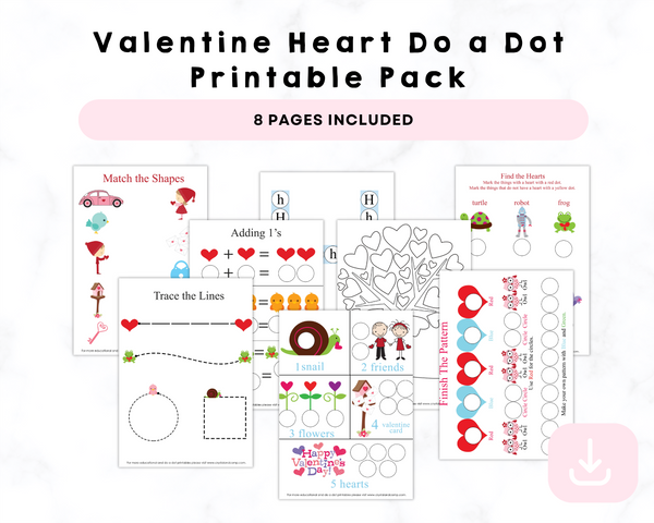 Valentine Heart Do a Dot Printable Pack