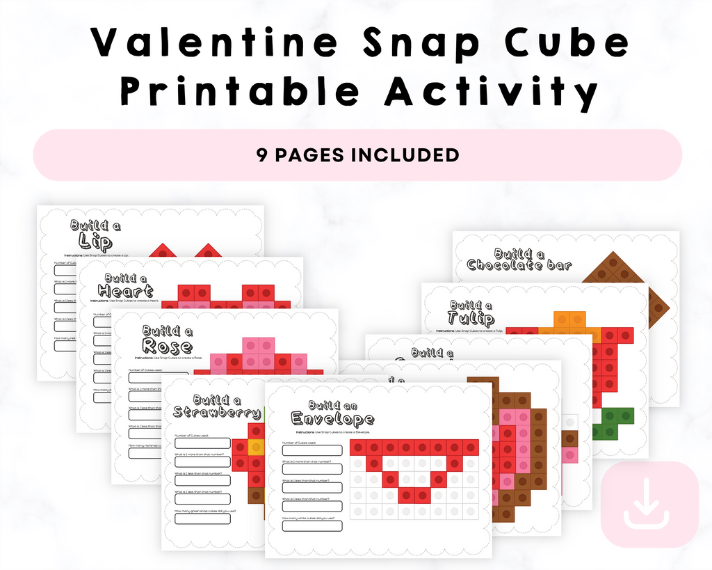 Valentine Snap Cube Printable Activity