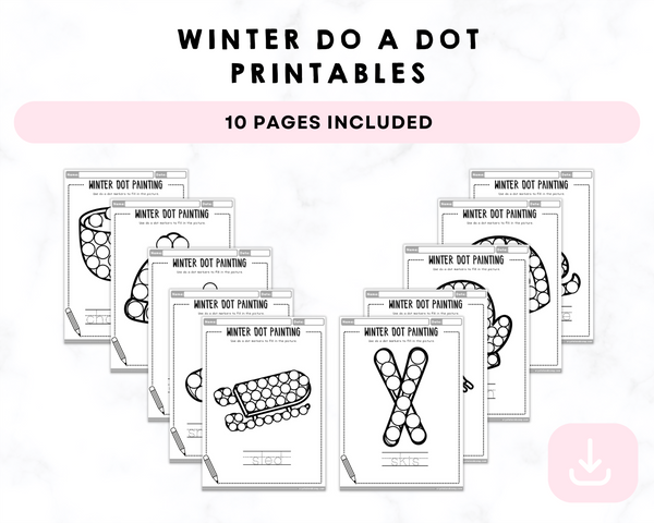 Winter Do a Dot Printables