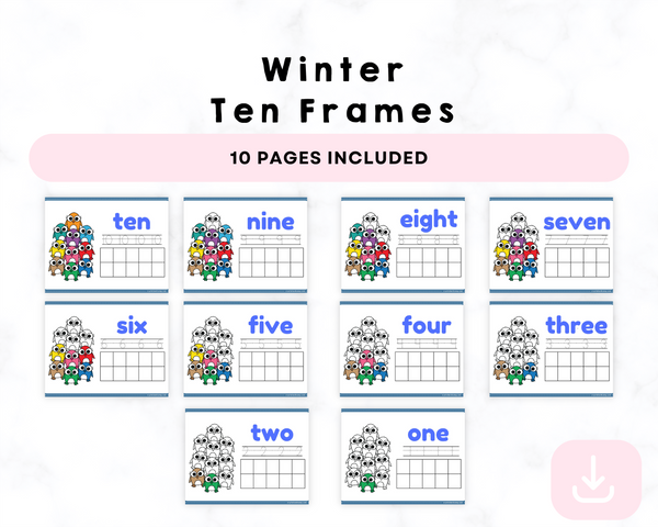 Winter Printable Ten Frames