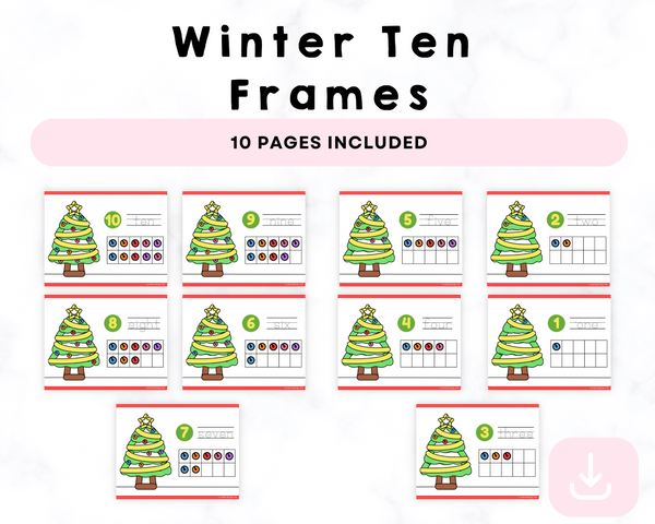 Winter Printable Ten Frames